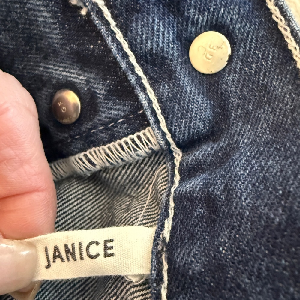 GRLFRND Indigo Straight Leg Carpenters Painters Jeans - Picture 8 of 10